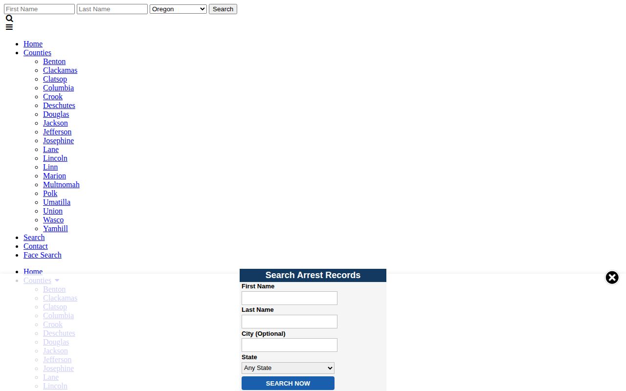 Unofficial Polk County arrest listing source, not an official booking record